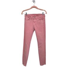 Guess Pants Women 26 Pink Brittany Skinny Jeans Low Rise Stretch Barbiecore